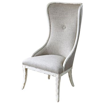 Uttermost Selam Wing Chair in Flax Linen, , large