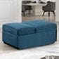 Furniture of America Woburn Convertible Chaise Lounger with Caster in Blue, , large