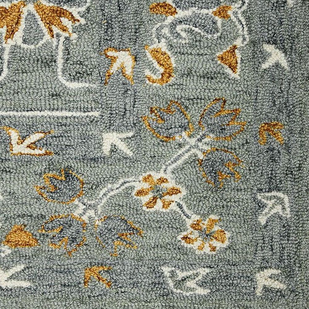 Amer Rugs Romania 8&#39; x 10&#39; Gray and Orange Area Rug, , large