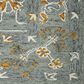 Amer Rugs Romania 8" x 10" Gray and Orange Area Rug, , large