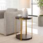 Uttermost Palisade Side Table in Coffee Oak and Antique Gold, , large