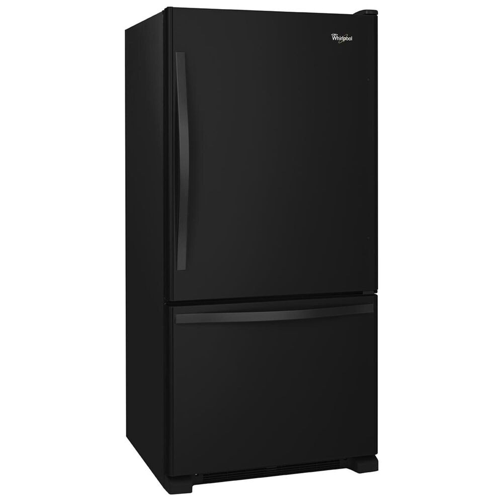 Whirlpool 22 Cu. Ft. Bottom-Freezer Refrigerator with Freezer Drawer in Black, , large