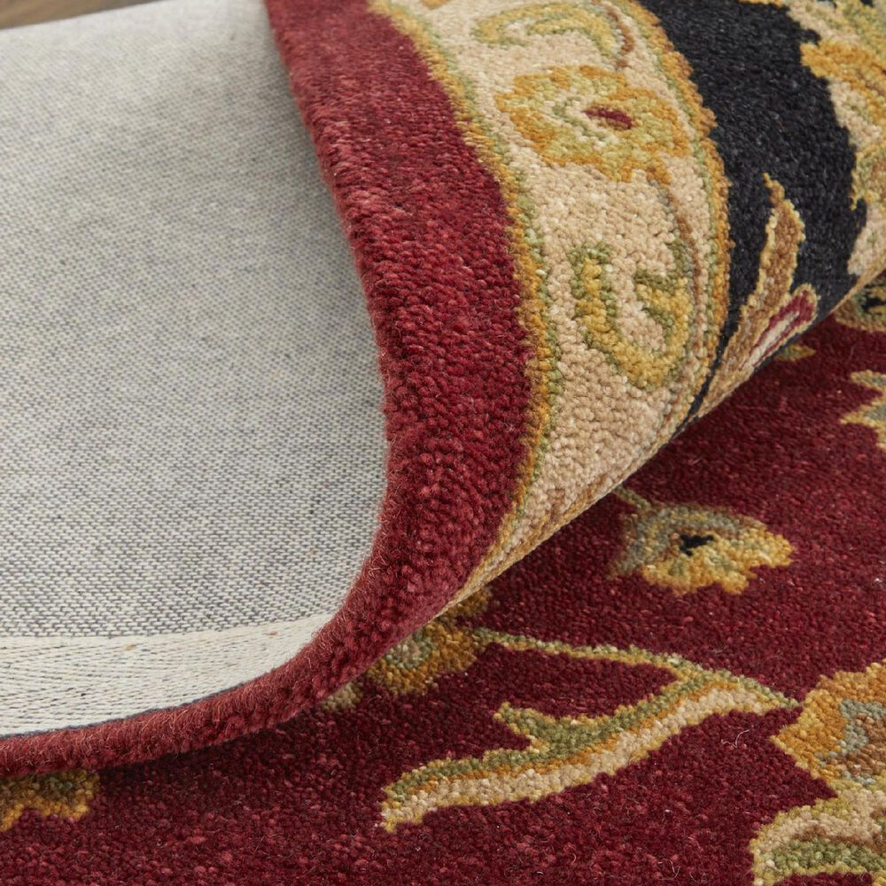 Feizy Wagner 8942F 5&#39; x 8&#39; Red and Black Area Rug, , large
