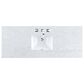 James Martin Vanities Brittany 60" Single Bathroom Vanity in Smokey Celadon with 3 cm Carrara White Marble Top and Rectangular Sink, , large
