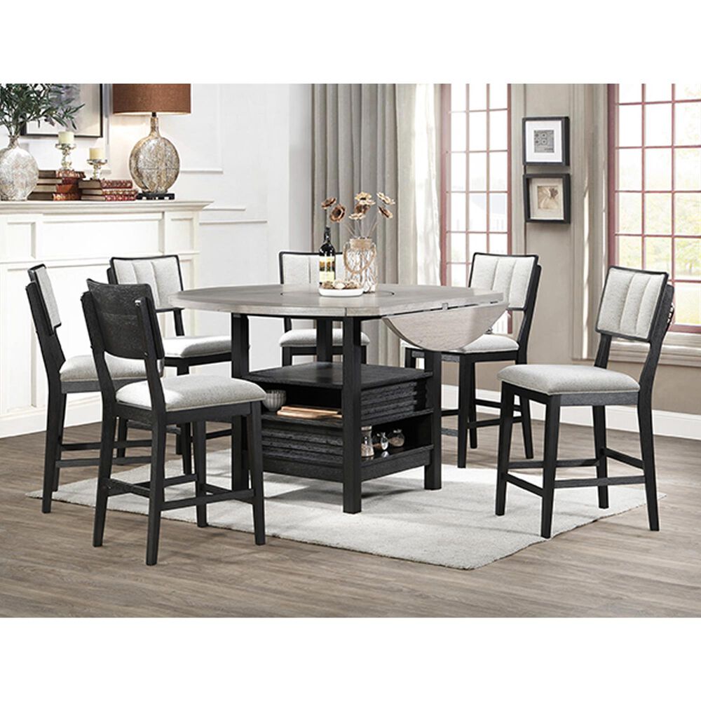 Crown Mark Cline Counter Stool in Black, , large