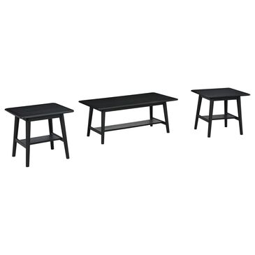Signature Design by Ashley Westmoro Table Set in Satin Black (Set of 3), , large