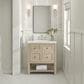 James Martin Vanities Breckenridge 30" Single Vanity in Whitewashed Oak with 3 cm White Zeus Quartz Top, , large