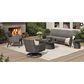 Ebel Outdoor Furniture Siena Patio Swivel Rocker Chair in Fog and Smoke, , large