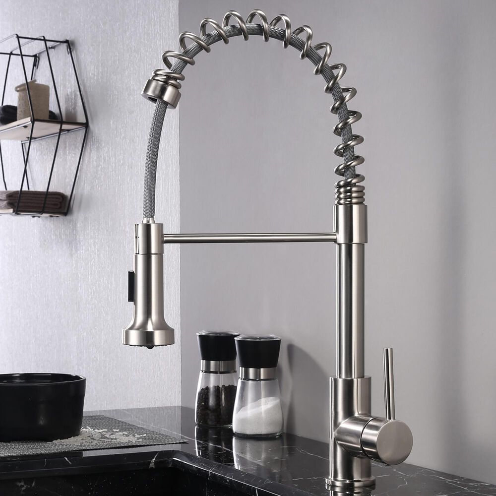 Lexora Home Lanuvio Brass Kitchen Faucet with Pull Out ...