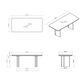 Monroe Ruby Dining Table and 6 Dining Chairs in Gloss White and Natural, , large