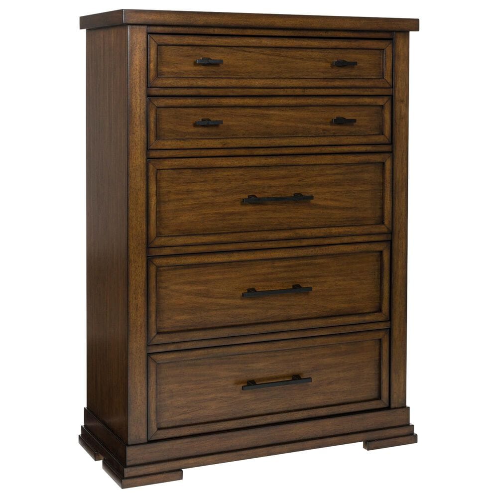 Ashley Taffenbrook 5-Piece Queen Storage Bedroom Set in Medium Brown and Black, , large