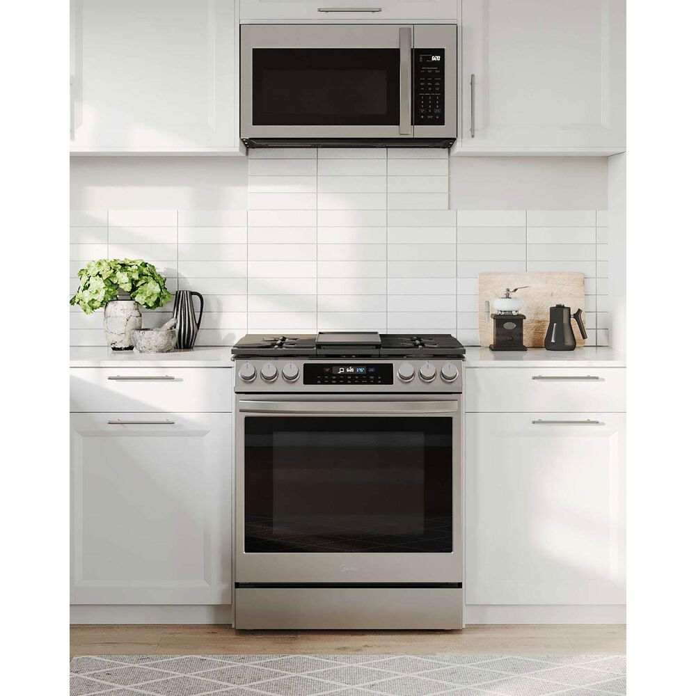 Midea 1.9 Cu. Ft. Over-The-Range Microwave in Stainless Steel, , large