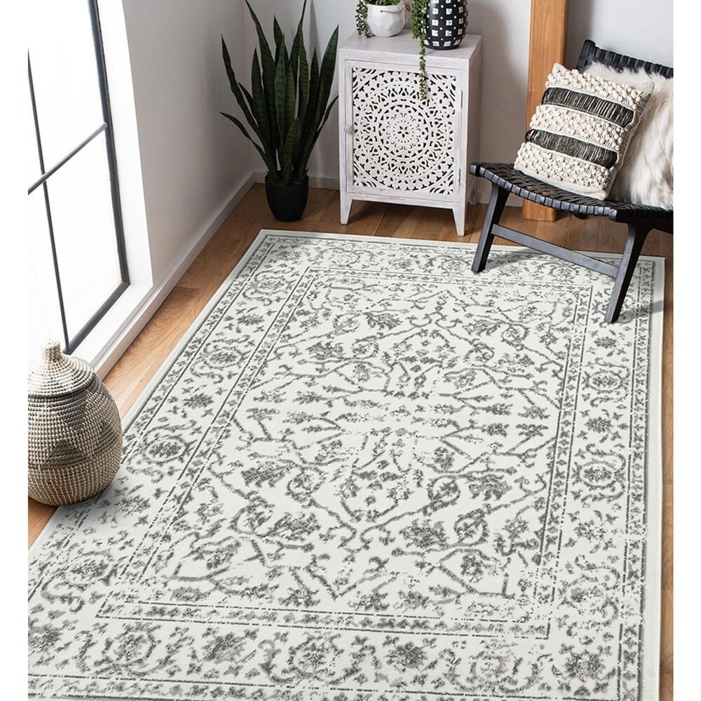 Amer Rugs Alpine 10&#39;6&quot; x 13&#39;9&quot; Light Gray Area Rug, , large