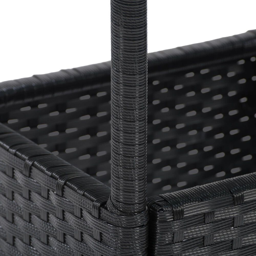 CorLiving Parksville Patio Bistro Table in Black, , large