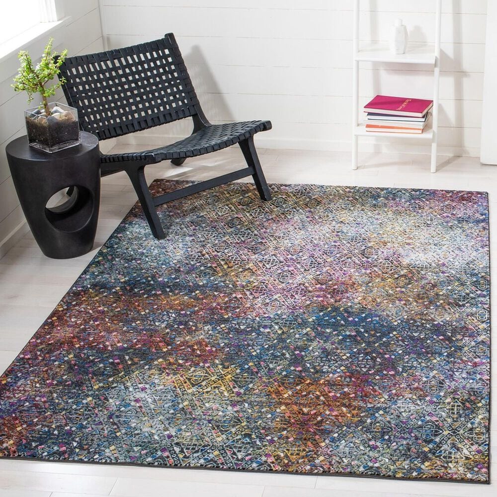 Safavieh Aria 4&#39; x 6&#39; Blue and Ivory Area Rug, , large