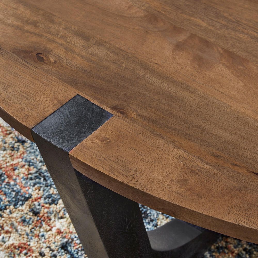 Ashley Hanneforth 3-Piece Occasional Table Set in Black and Light Brown, , large