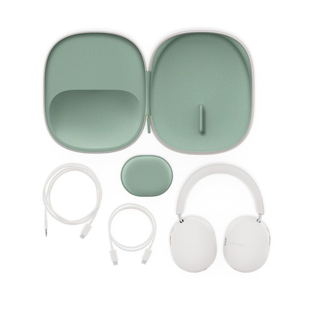 SONOS Ace Wireless Noise-Canceling Over-Ear Headphones in Soft White, , large