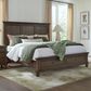 Riva Ridge Oxford California King Panel Storage Bed in Cocoa with USB Ports, , large