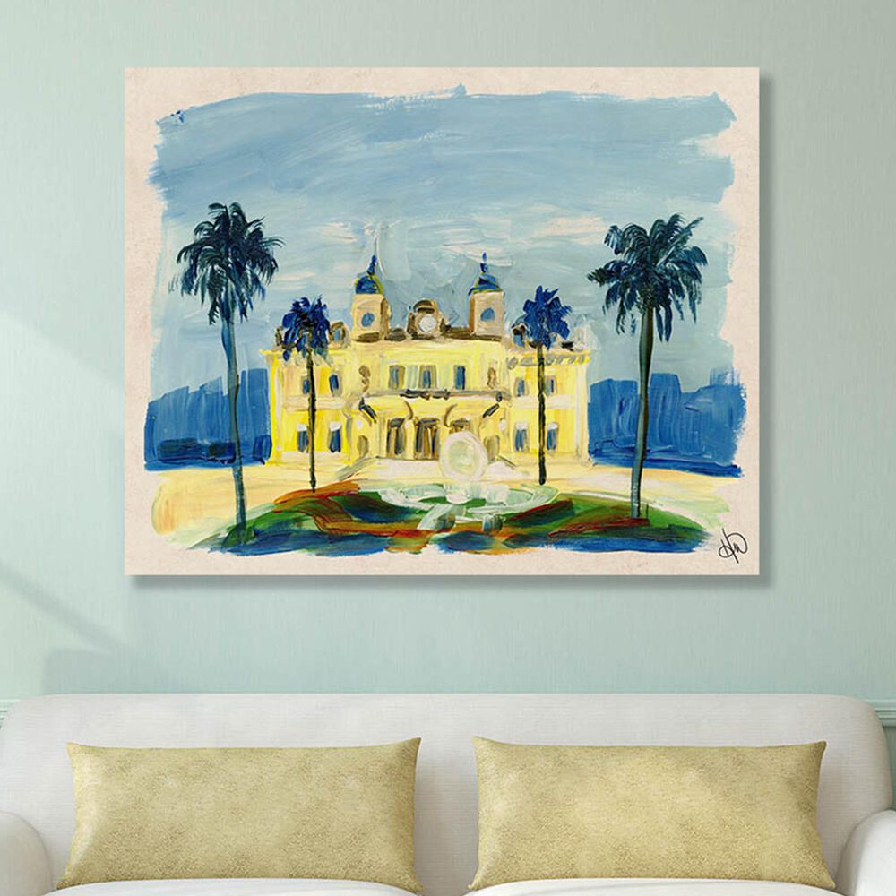 Kathy Ireland Home "Monte Carlo Casino" 16" x 20" Metal Wall Art Print, , large