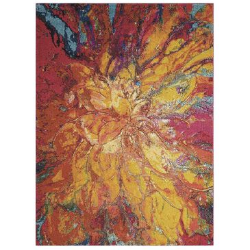 Nourison Celestial CES03 7"10" x 10"6" Cayenne Area Rug, , large