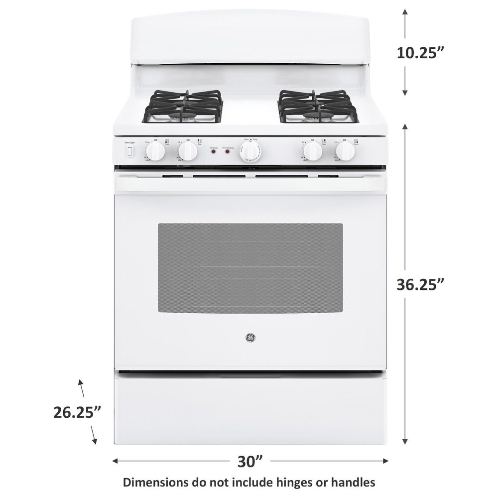 GE Appliances 5.0 Cu. Ft. Freestanding Gas Range in White, , large
