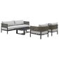 Blue River Felicia 4-Piece Patio Conversation Set in Light Gray, , large