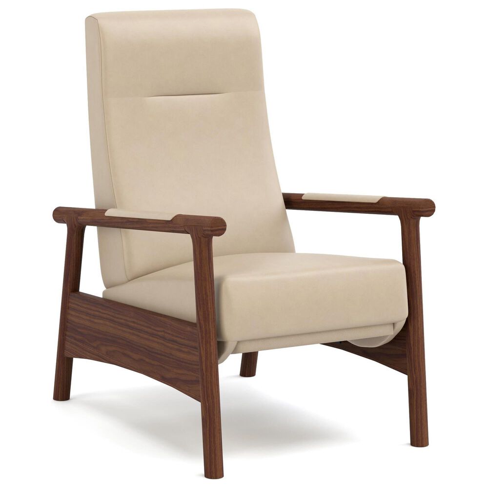 Stickley Furniture Walnut Grove Manual Recliner in Morganton Flax, , large