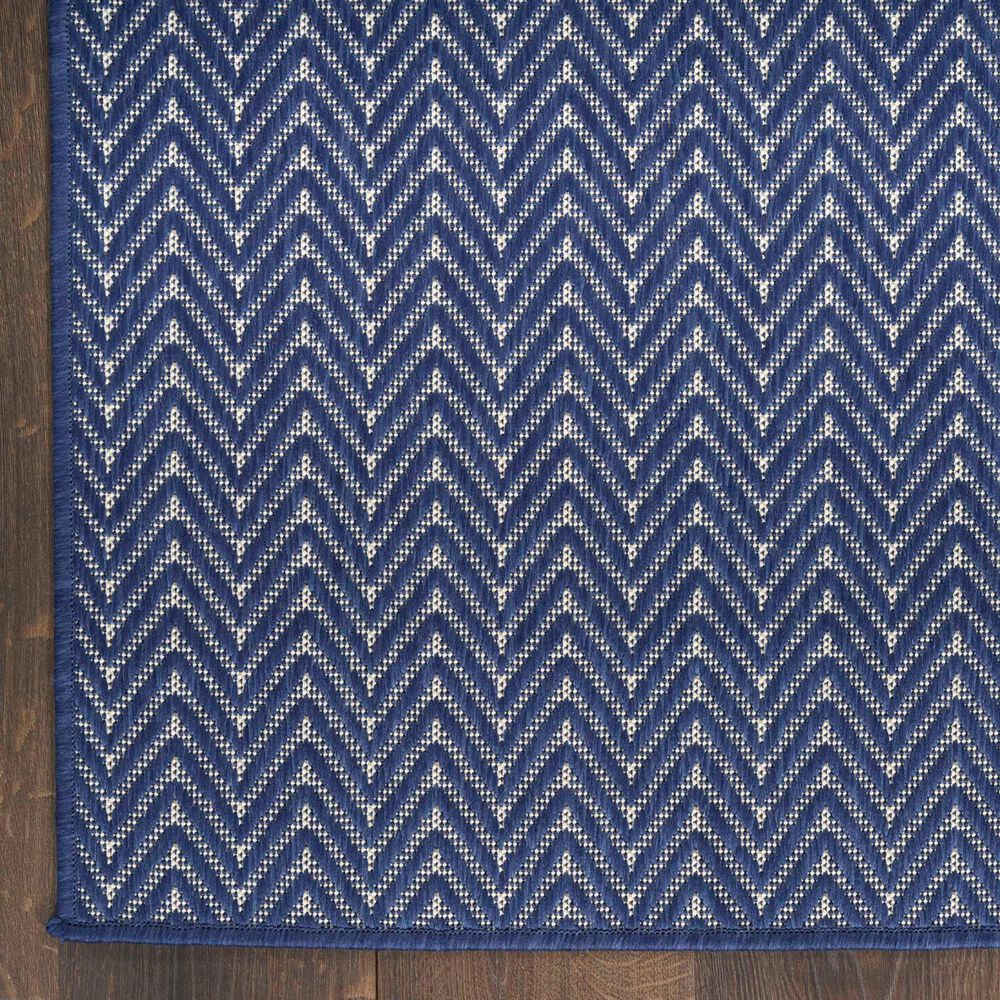 Nourison Horizon HOZ02 Navy 3&#39; x 5&#39; Indoor/Outdoor Area Rug, , large