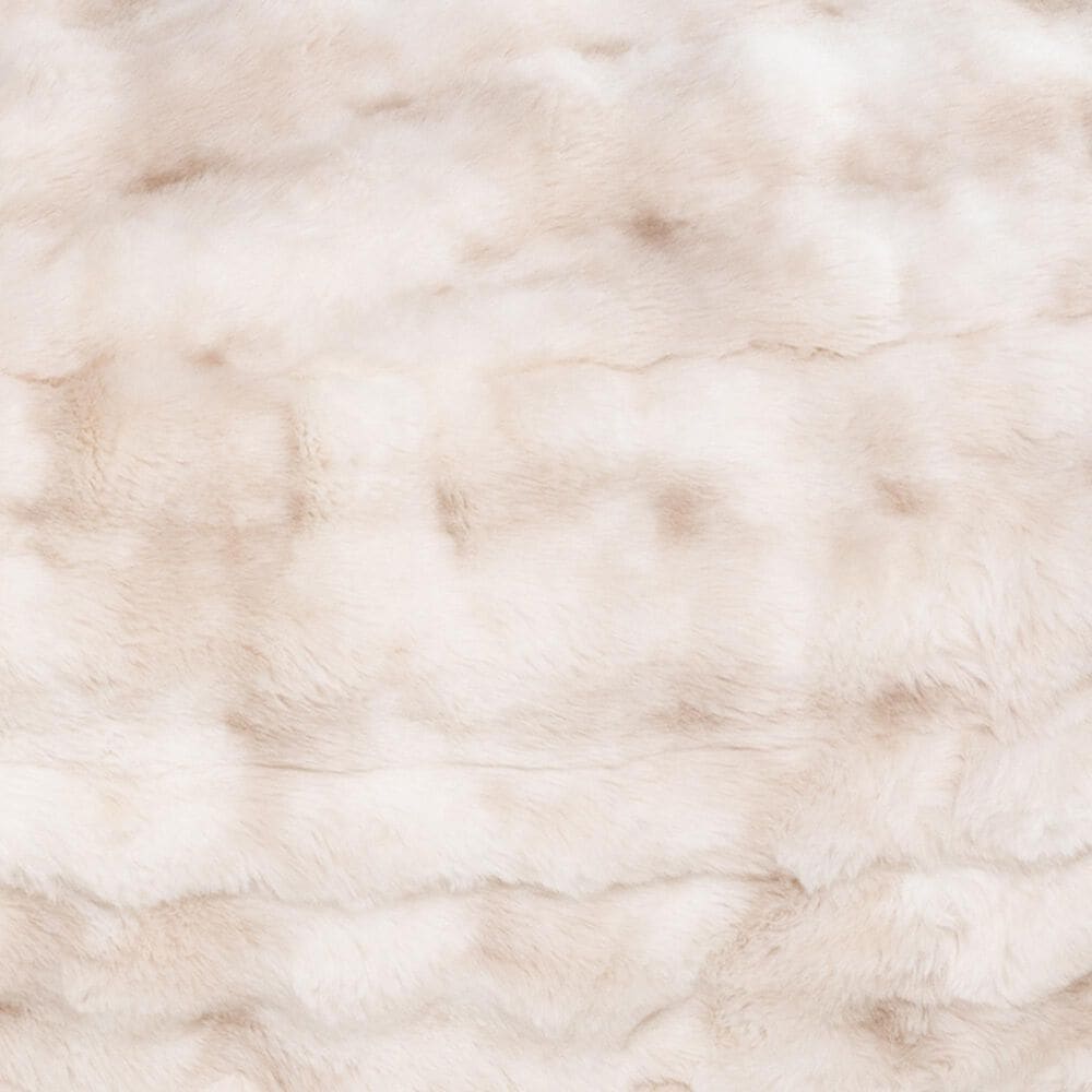 Jaxx Big Snuggler Luxe Faux Fur Floor Bean Bag Lounger in Phantom Cream, , large