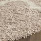 Safavieh Dallas Shag SGD257D-6R 6" x 6" Beige/Ivory Round Rug, , large