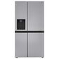 LG 27.2 Cu. Ft. Side-by-Side Refrigerator with Smooth Touch Ice Dispenser in Print Proof Stainless Steel, , large