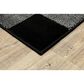 Oriental Weavers Georgia Geometric 678D0 1"10" x 7"6" Black and Ivory Runner, , large