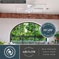 Vaxcel Brayton 52" LED Ceiling Fan in White, , large