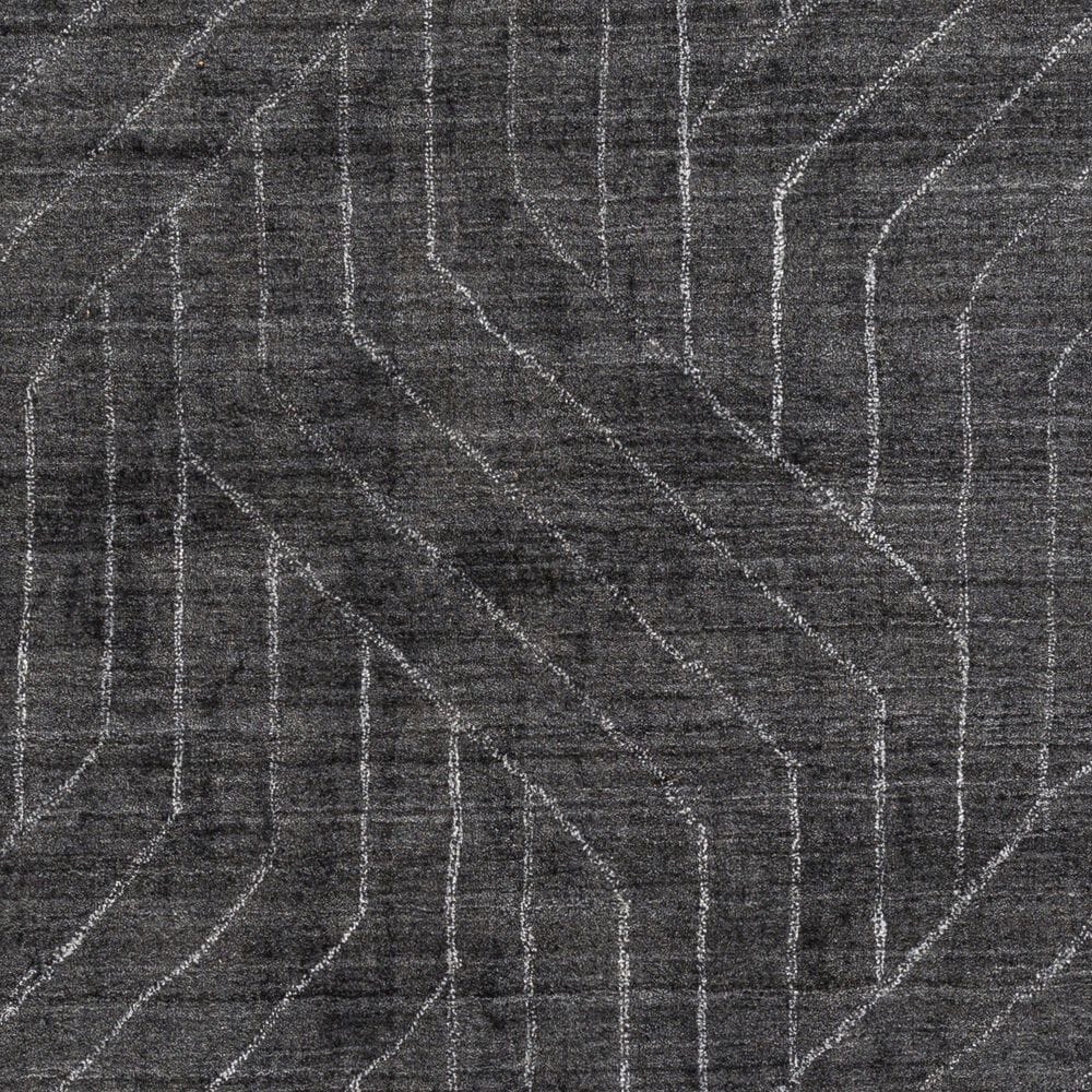 Surya Hightower 9&#39; x 13&#39; Charcoal, Black and White Area Rug, , large