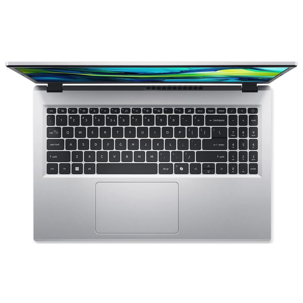 Acer Aspire Go 15 15.6" Touchscreen Laptop | AMD Ryzen 3 7320U - 8GB RAM - AMD Radeon Graphics - 256GB SSD in Silver, , large