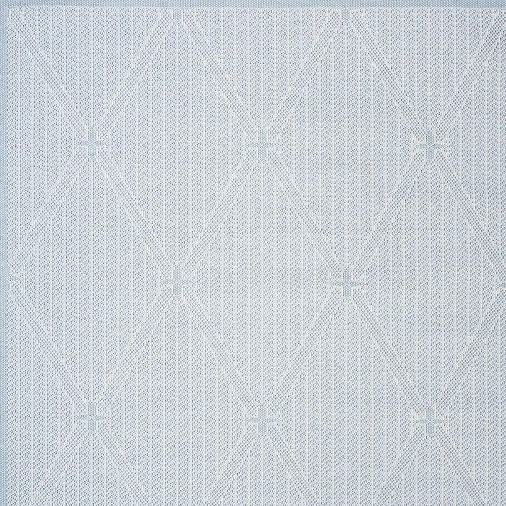 Safavieh Bermuda BMU811M 8' x 10' Light Blue and Ivory Indoor/Outdoor Area Performance Rug, , large