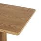Maple and Jade Rectangular Console Table with Pillar Legs in Brown, , large