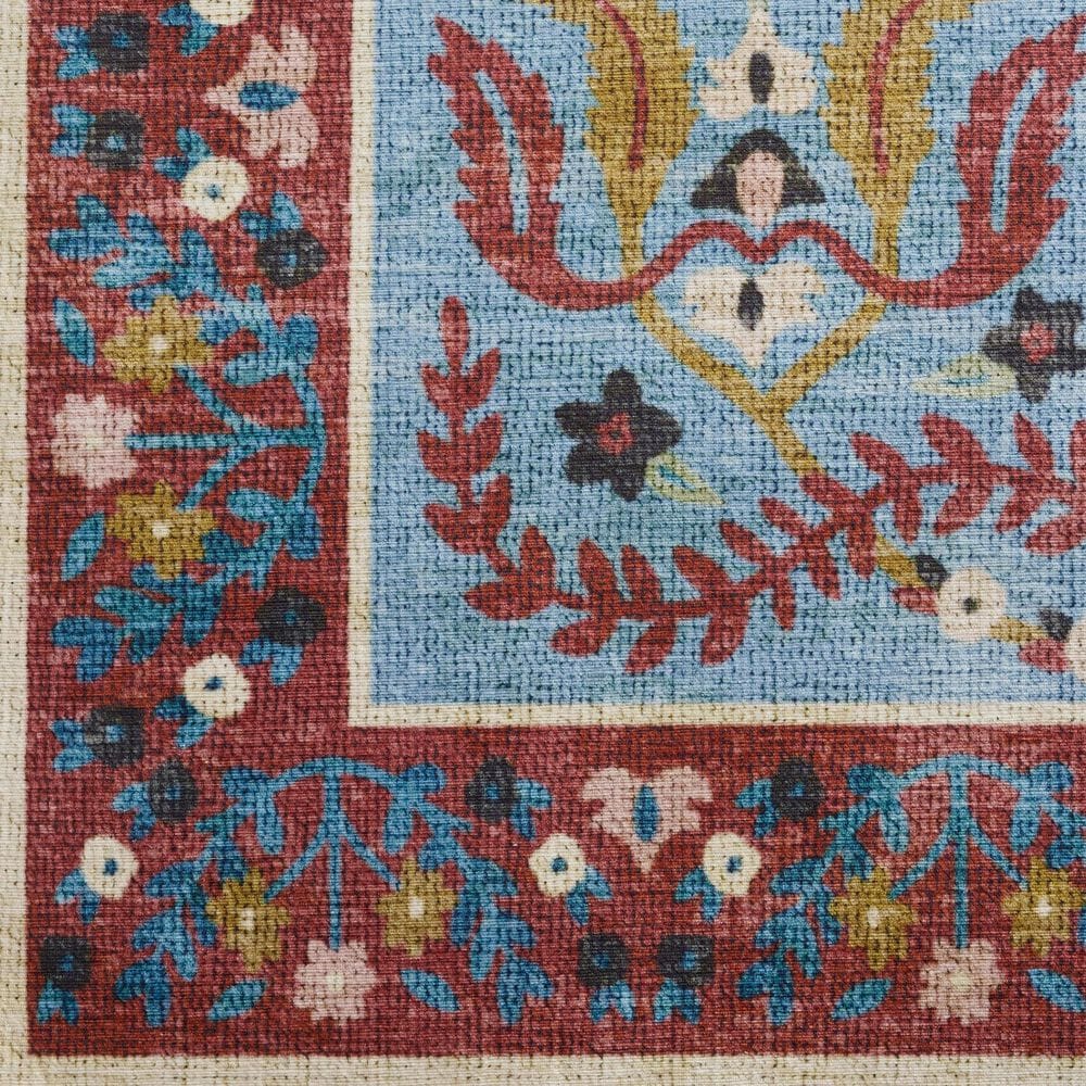 Loloi Canopy Edie Red and Blue 5&#39; x 7&#39;6&quot; Area Rug, , large