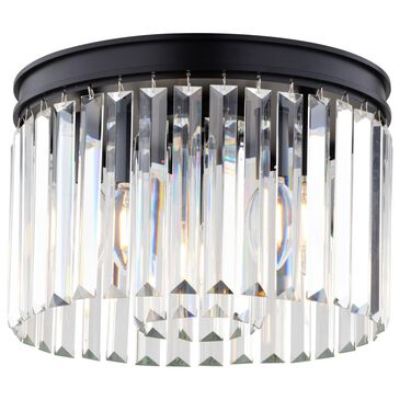Vaxcel Allerton 3-Light Flush Mount in Matte Black, , large