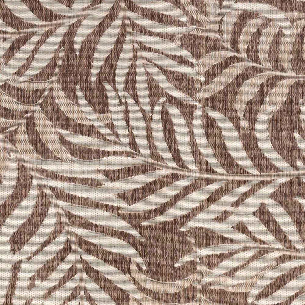 Nourison Garden Oasis Nature Mocha 6&#39; x 9&#39; Indoor/Outdoor Area Rug, , large