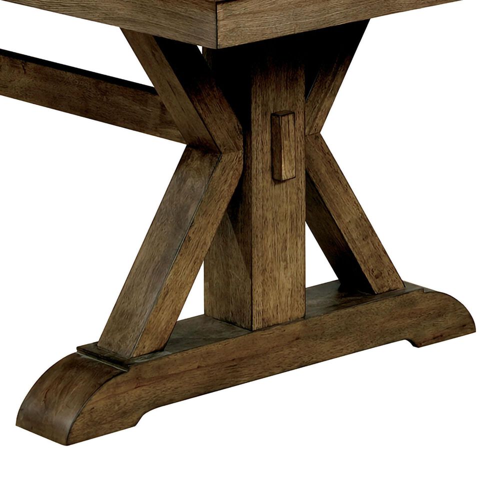 Furniture of America Chaney Dining Table in Light Oak, , large