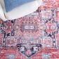 Safavieh Serapi 10" x 14" Red and Navy Area Rug, , large
