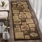 Safavieh Lyndhurst LNH554 2"3" x 8" Brown and Multicolor Runner, , large