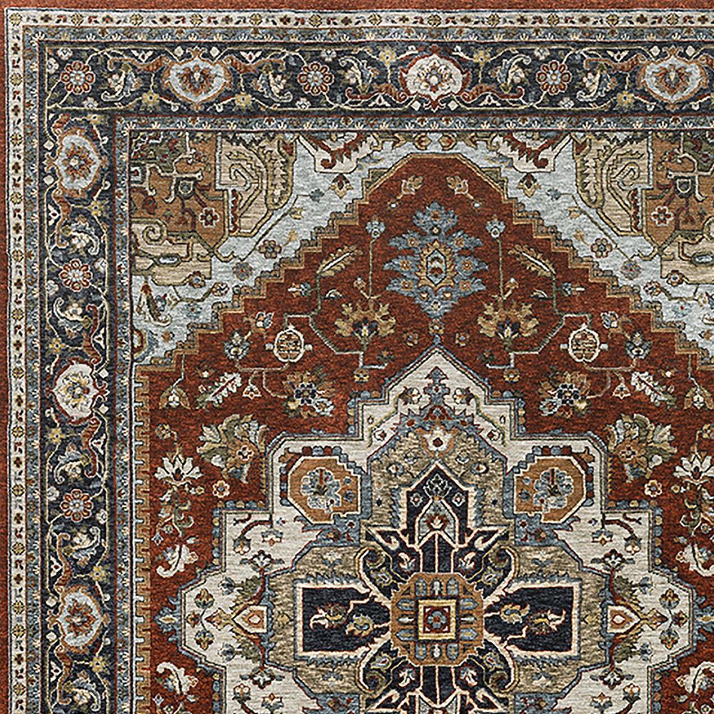 Oriental Weavers Aberdeen Medallion 2&#39;3&quot; x 7&#39;6&quot; Red Runner, , large