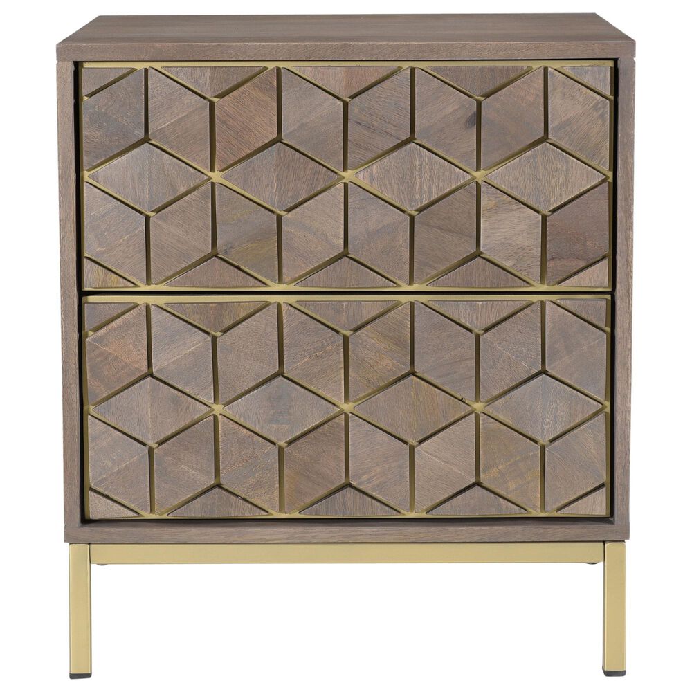 Moe"s Home Collection Corolla Nightstand in Grey, , large