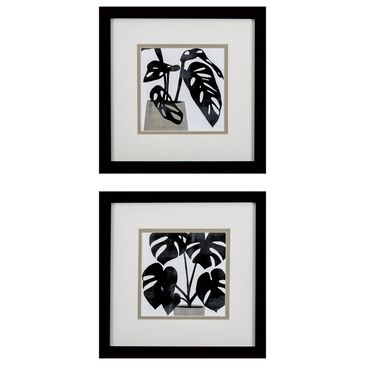 Propac Plantling A Wall Art in Black and White (Set of 2), , large