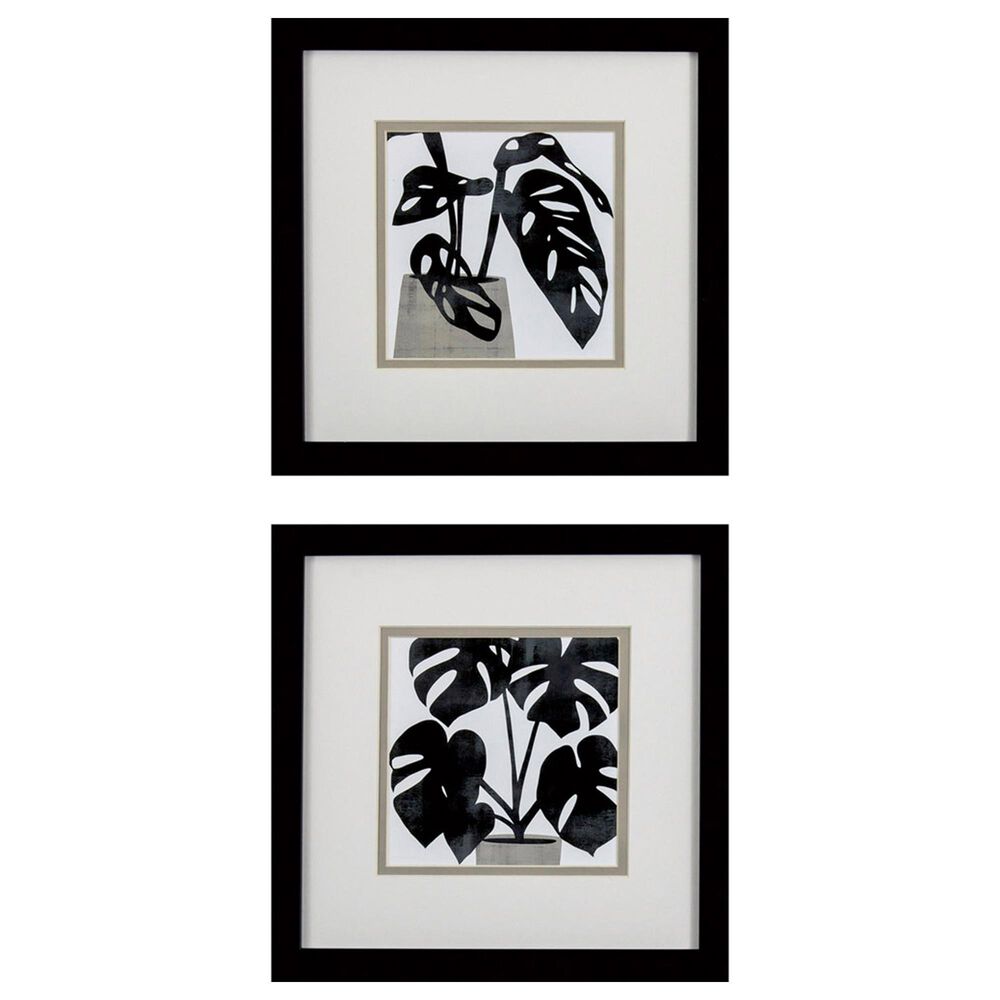 Propac Plantling A Wall Art in Black and White (Set of 2), , large
