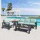 Zuo Modern Rolig Patio Coffee Table in Black, , large