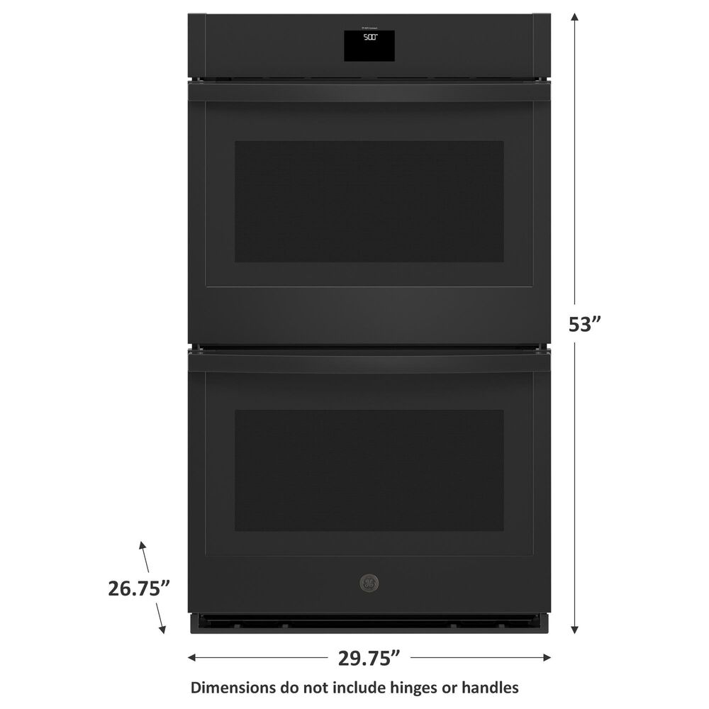 GE Appliances 30&quot; Double Electric Wall Oven with No Preheat Air Fry in Black, , large