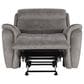 New Heritage Design Kamari Manual Glider Recliner in Gray, , large